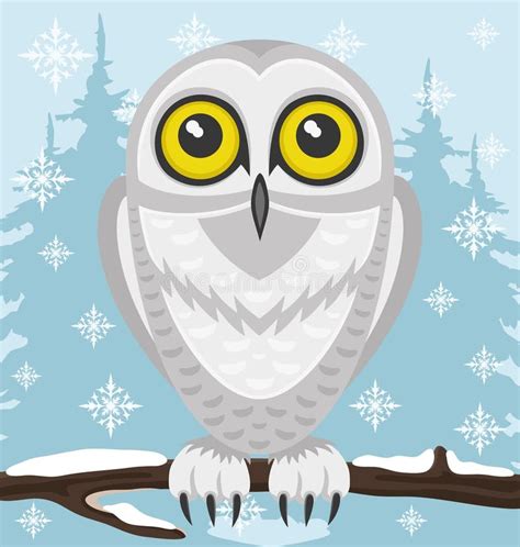 Snowy owl. stock vector. Illustration of sketch, shape - 58332652