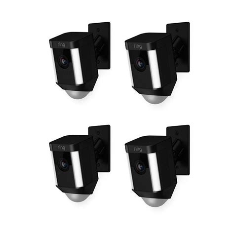 Ring Spotlight Cam Mount 4-Pack | HD Wired Outdoor Security Camera | Ring