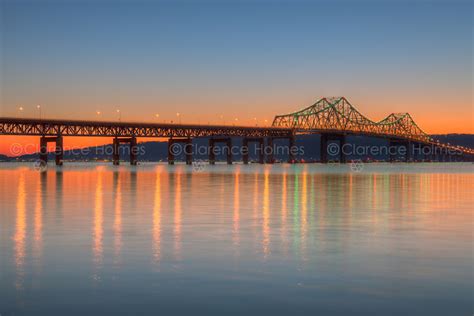 Tappan Zee Bridge after Sunset | Clarence Holmes Photography