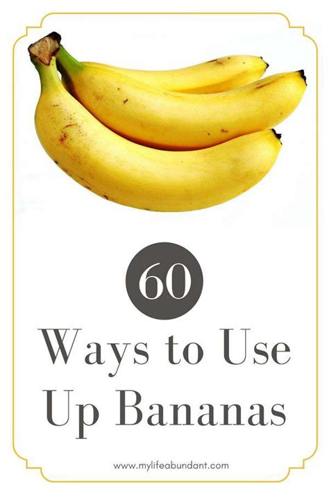 60 Ways To Use Up Bananas - My Life Abundant