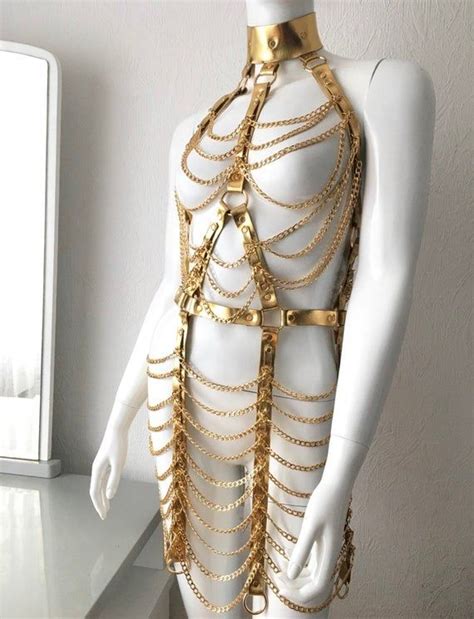 Dress With Chains,gold Chains Dress - Etsy | Chain dress, Chain outfit ...