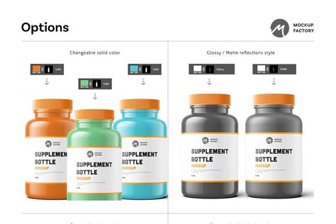 27+Best Free Vitamin Bottle Mockup PSD Template for Designer