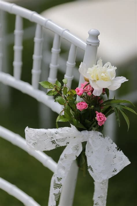Free picture: wedding venue, chair, white, furniture, bouquet, flower, wedding, flowers, love ...