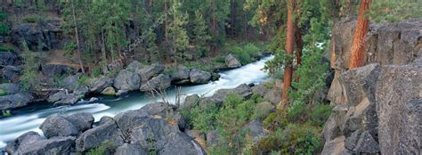 Deschutes River Panoramic Landscape Photo - Bend, Oregon