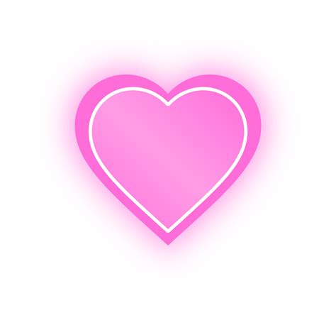 Neon Pink Heart Banner, Neon Heart 10983707 PNG