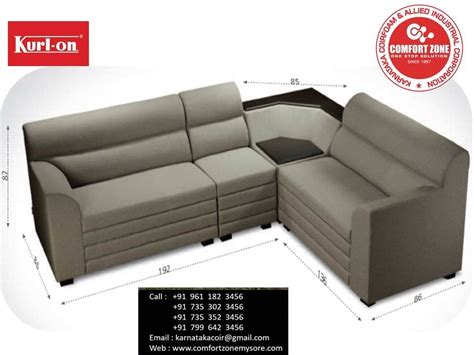 5 Seater Fabric Kurlon Kouch Corner Sofa Set at Rs 68700/set in Mysore ...