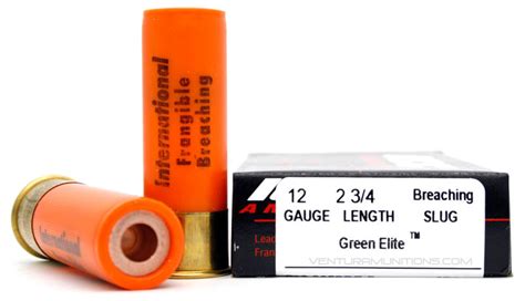 International Cartridge 12 Gauge 325gr Frangible Breaching Slug Ammo ...