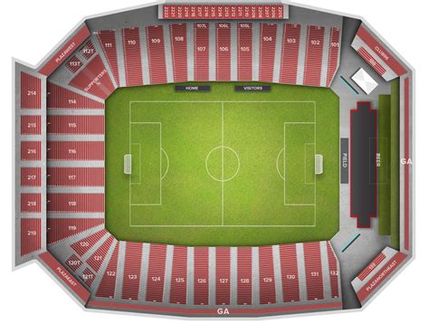 Toyota Stadium Frisco Seating Chart