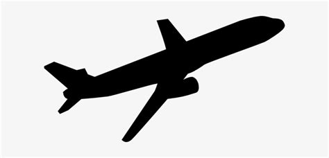 Airplane Clip Art - Black And White Plane Transparent PNG - 600x316 - Free Download on NicePNG