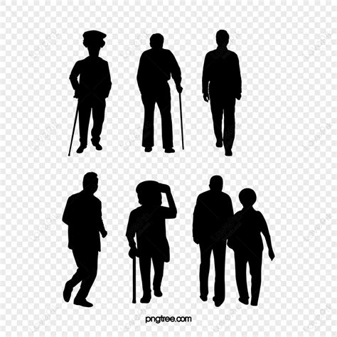 Old Man Silhouette Images, HD Pictures For Free Vectors Download ...