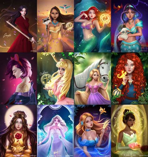 Zodiac Princess Disney fan art by TinyTruc on DeviantArt | Disney ...