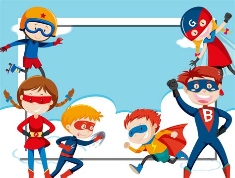 Super hero frame template 528047 Vector Art at Vecteezy