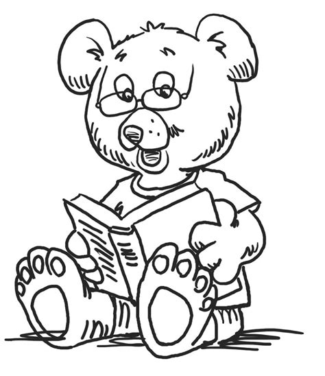 Kids Reading Coloring Pages at GetColorings.com | Free printable ...