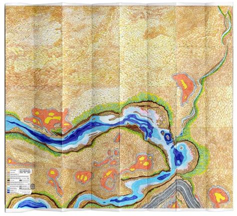 mapa (imaginario) Rio Limay - (imaginary) map of Limay River - Ingrid Roddick