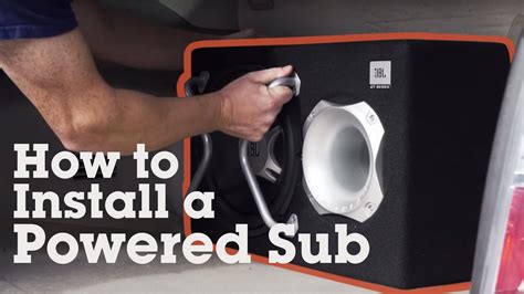 Car audio subwoofer installation for home