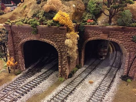 Tunnels entrance | Model trains, Model railroad, Ho model trains