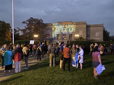 Hundreds protest outside 'Gender Ideology in School' discussion panel | ABC6