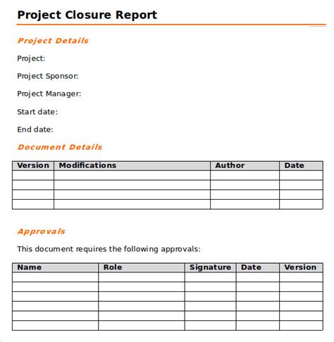 Project Closure Report Template Ppt - Toptemplate.my.id