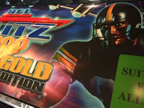 NFL Blitz 2000 Gold Edition Marquee – Arcade Marquee Dot Com