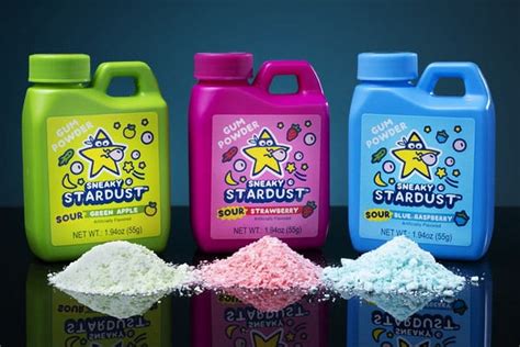 Sour Sneaky Stardust Powdered Chewing Gum (3 Assorted Flavors Randomly) - Walmart.com