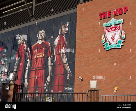 The Kop stands at Liverpool FC Anfield stadium before Premier League ...