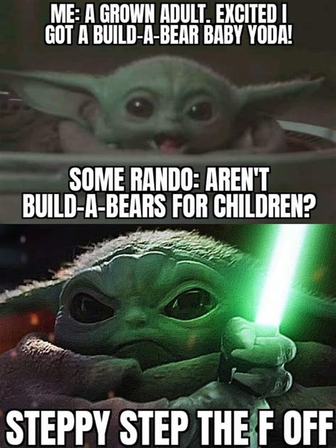 Baby Yoda | Yoda funny, Yoda meme, Star wars jokes