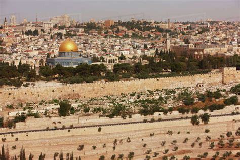 View of Temple Mount from Mount Zion, Jerusalem, Israel - Stock Photo - Dissolve