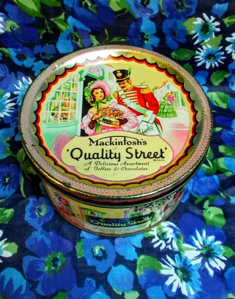 Vintage Quality Street Tin - 1950's - Mackintosh's Quality Street - Made in England - Used and ...