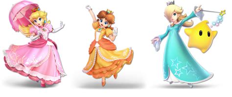 The 3 Super Smash Bros Ultimate Mario Princesses by earthbouds on DeviantArt