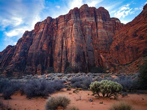 Thousand foot high canyon walls in Snow Canyon State Park in Ivins, Utah [5120 x 3840] : r/EarthPorn