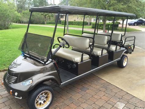 Club Car Eight (8) Passenger Stretch Limo Gas Powered Golf Cart for ...