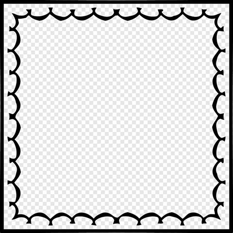 21 Square Border Black Border Png Image