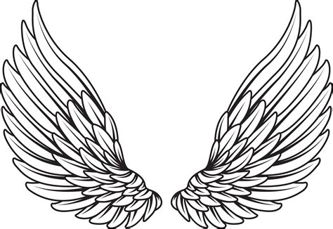 Black Angel Wings Drawing | Free download on ClipArtMag