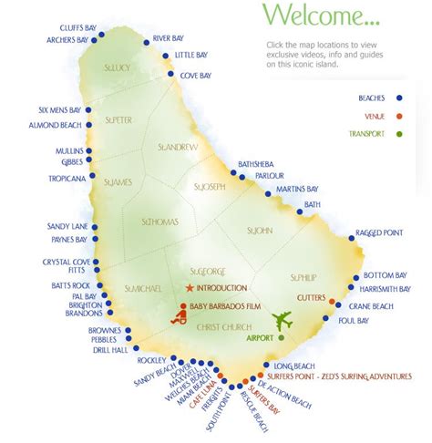 Map Of Barbados Beaches - Share Map