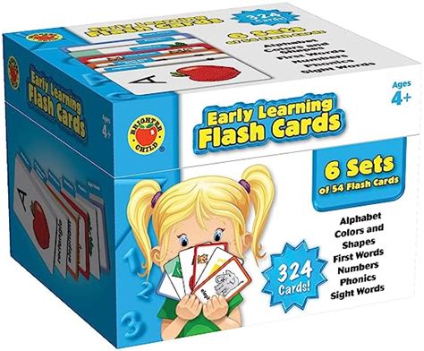 Brighter Child Early Learning Flash Cards: Alphabet, Colors and Shapes, First Words, Numbers ...