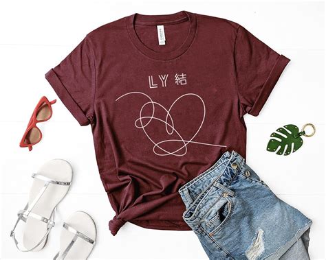 BTS Love Yourself Shirt BTS Shirt Love Yourself Heart Shirt | Etsy