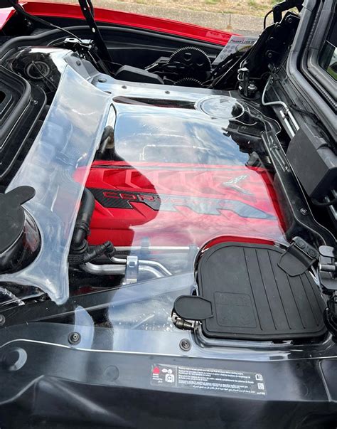 Order Your C8 Corvette HTC Clear Engine Bay Cover from American Hydrocarbon - Corvette: Sales ...