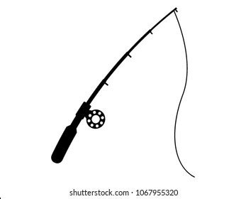 Vector Illustration Fishing Rod Stock Vector (Royalty Free) 1067955320 | Shutterstock