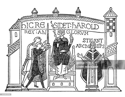 Portrait Of Harold Godwinson Harold Ii Last Crowned Anglosaxon English King High-Res Stock Photo ...