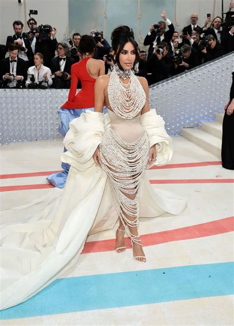 KIM KARDASHIAN at 2023 Met Gala Celebrating Karl Lagerfeld: A Line of ...