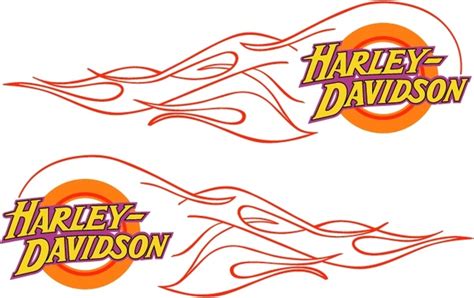 Harley Davidson Flames Stencil