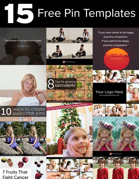 15 Free Pinterest Pin Templates