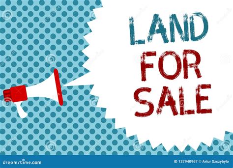 Text Sign Showing Land for Sale. Conceptual Photo Real Estate Lot ...