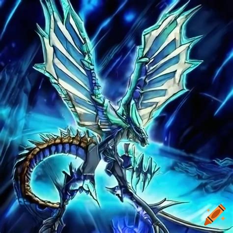 Anime dragon with wings artwork