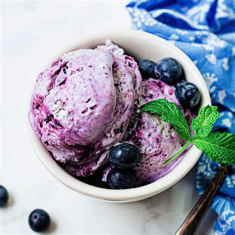 No Churn Blueberry Ice Cream | Life, Love, and Good Food