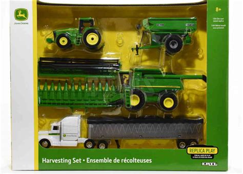 2022 ERTL 1:64 JOHN DEERE Harvest Set 7720 Combine 4555 Tractor 500 ...