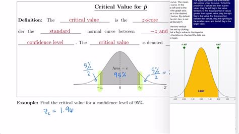 Critical Value for Confidence Intervals Example - YouTube