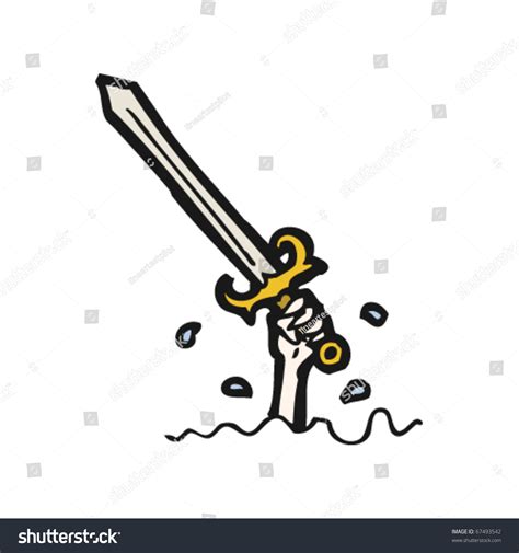 Excalibur Cartoon Stock Vector Illustration 67493542 : Shutterstock