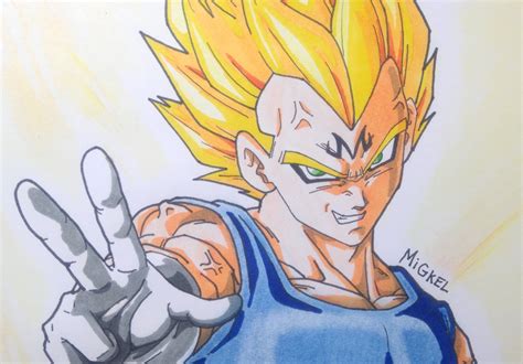 Como Dibujar a Majin Vegeta. How to draw Majin Vegeta. | Como dibujar a vegeta, Dibujos, Goku y ...