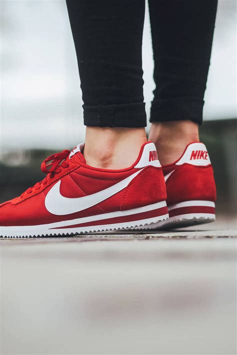 Cortez. | Red sneakers, Nike shoes women, Nike free shoes